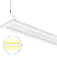 4 ft. Color Selectable Architectural LED Linear Fixture - Up/Down Light - 4920 Total Lumens - White - Linkable - 40 Watt - Kelvin 3000-3500-4000 - 120-277 Volt - PLT PremiumSpec PLT-90279