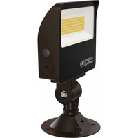 5050 Lumen Max - 34 Watt Max - Wattage and Color Selectable LED Flood Light Fixture with Integrated Photocell - Watts 9-19-34 - Kelvin 3000-4000-5000 - Knuckle and Yoke Mount - 120-277 Volt - Lithonia ESXF1 ALO SWW2 KY DDB