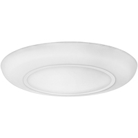 1510 Lumens - 20 Watt - 10 in. Color Selectable LED Surface Mount Downlight Fixture with Nightlight Mode - Hardwire - Kelvin 2700-3000-3500-4000-5000 - 100 Watt Incandescent Equal - Round - White Trim - 90 CRI - 120 Volt - PLT-90477