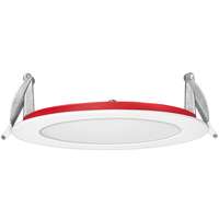 1150 Lumens - 14 Watt - 6 in. Color Selectable Fire Rated LED Downlight Fixture - Hardwire - Kelvin 2700-3000-3500-4000-5000 - 100 Watt Incandescent Equal - Round - White Trim - 90 CRI - 120 Volt - PLT-12994