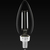 300 Lumens - 3.5 Watt - 2700 Kelvin - LED Chandelier Filament Bulb - 3.9 in. x 1.4 in. Thumbnail