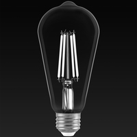LED ST19 8.5W WHT FIL 3000K