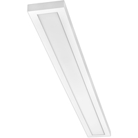 3400 Lumen Max - 40 Watt Max - 4 in. x 4 ft Wattage and Color Selectable Surface Mount LED Panel Fixture - Watts 20-30-40 - Kelvin 3000-3500-4000 - White Trim - 120-277 Volt - PLT PremiumSpec PLT-90451