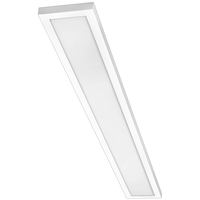 3600 Lumen Max - 40 Watt Max - 6 in. x 4 ft Wattage and Color Selectable Surface Mount LED Panel Fixture - Watts 20-30-40 - Kelvin 3000-3500-4000 - White Trim - 120-277 Volt - PLT PremiumSpec PLT-90452