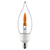 LED Flame Chandelier Filament Bulb - 1 Watt - 6 Watt Equal - Candle Glow - 4 in. x 1.4 in. Thumbnail