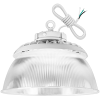 33,642 Lumens - 240 Watt - 4000 Kelvin - UFO LED High Bay Sensor Ready Light Fixture With Direct and Indirect Light - 1000 Watt Metal Halide Equal - White Finish - 120-277 Volt - PLT-13235