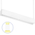 2 ft. Wattage and Color Selectable Architectural LED Linear Fixture with Louver Lens - Up/Down Light - 1800 Total Lumens - White Thumbnail