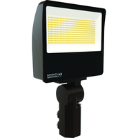 20,800 Lumen Max - 150 Watt Max - Wattage and Color Selectable LED Flood Light Fixture with Integrated Photocell - Watts 111-124-150 - Kelvin 3000-4000-5000 - Slipfitter and Yoke Mount - 120-277 Volt - Lithonia ESXF4 ALO SWW2 YS DDB