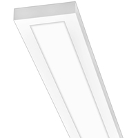 3400 Lumen Max - 40 Watt Max - 4 in. x 4 ft Wattage and Color Selectable Surface Mount LED Panel Fixture - Watts 20-30-40 - Kelvin 3000-3500-4000 - White Trim - 120-277 Volt - PLT PremiumSpec PLT-90451