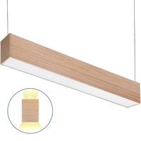 LED SUSPEND LINEAR 2FT WOOD