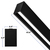 4 ft. Wattage and Color Selectable Architectural LED Linear Fixture with Regressed Lens - Up/Down Light - 4430 Total Lumens - Black Thumbnail