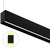 8 ft. Wattage and Color Selectable Architectural LED Linear Fixture with Regressed Lens - Up/Down Light - 8860 Total Lumens - Black Thumbnail