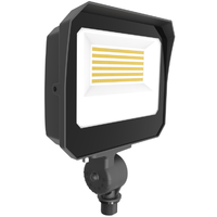 4900 Lumen Max - 35 Watt Max - Wattage and Color Selectable LED Flood Light Fixture with Integrated Photocell - Watts 15-20-35 - Kelvin 3000-4000-5000 - Knuckle Mount - 120-277 Volt - Archipelago Lighting LFLD3W35-3E1-UD/PS/KN