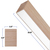 2 ft. Wattage and Color Selectable Architectural LED Linear Fixture with Diffuser Lens - Up/Down Light - 2550 Total Lumens - Wood Finish Thumbnail