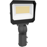 11,200 Lumen Max - 80 Watt Max - Wattage and Color Selectable LED Flood Light Fixture with Integrated Photocell - Watts 35-60-80 - Kelvin 3000-4000-5000 - Slipfitter Mount - 120-277 Volt - Archipelago Lighting LFLD3W80-3E1-UD/PS/SP