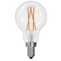 400 Lumens - 4 Watt - 2700 Kelvin - LED A15 Filament Bulb - Clear Finish - 25 Watt Equal - Candelabra Base - 90 CRI - 120 Volt - Bulbrite 776825