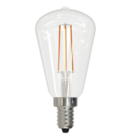 400 Lumens - 4 Watt - 2700 Kelvin - ST15 LED Edison Filament Bulb - 4.0 in. x 1.9 in. - Clear - 40 Watt Equal - Candelabra Base - 90 CRI - 120 Volt - Bulbrite 776821