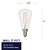 400 Lumens - 4 Watt - 3000 Kelvin - ST15 LED Edison Filament Bulb - 4.0 in. x 1.9 in. Thumbnail