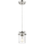 5 in. x 7.5 in. Pendant Fixture - Clear Glass - Polished Nickel Finish Thumbnail