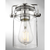 5 in. x 7.5 in. Pendant Fixture - Clear Glass - Polished Nickel Finish Thumbnail