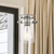 5 in. x 7.5 in. Pendant Fixture - Clear Glass - Polished Nickel Finish Thumbnail