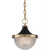 10 in. x 11 in. Pendant Fixture - Prismatic Glass - Brass Finish Thumbnail