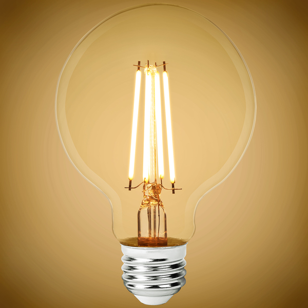 Temp - Warm Dim LED G25 Globe Filament Bulb - PLT-13546