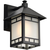 10.5 in. x 7 in. Outdoor Wall Sconce Fixture - Frosted Glass - Black Finish Thumbnail