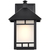 10.5 in. x 7 in. Outdoor Wall Sconce Fixture - Frosted Glass - Black Finish Thumbnail