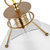 13 in. x 11 in. Pendant Fixture - White Shade - Brass Finish Thumbnail