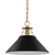 16.5 in. x 12 in. Pendant Fixture - Black Shade - Brass Finish Thumbnail