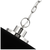 15 in. x 8 in. Pendant Fixture - Black Shade - Nickel Finish Thumbnail