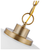 20 in. x 8 in. Pendant Fixture - White Shade - Brass Finish Thumbnail