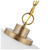 24 in. x 9 in. Pendant Fixture - White Shade - Brass Finish Thumbnail