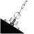 20 in. x 8 in. Pendant Fixture - Black Shade - Nickel Finish Thumbnail