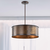 20 in. x 7.3 in. Pendant Fixture -  Weathered Brass Shade - Brass Finish Thumbnail