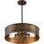 20 in. x 7.3 in. Pendant Fixture -  Weathered Brass Shade - Brass Finish Thumbnail