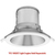 8 in. Reflector and Trim - Matte Silver Baffle with White Trim Thumbnail