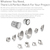 8 in. Reflector and Trim - Matte Silver Baffle with White Trim Thumbnail