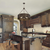 30 in. x 28 in. Pendant Fixture -  Weathered Brass Shade - Brass Finish Thumbnail