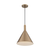 12 in. x 14.5 in. Pendant Fixture - Brass Shade - Brass Finish Thumbnail