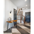 17 in. x 5 in. Wall Sconce Fixture - Clear Glass - Black Finish Thumbnail