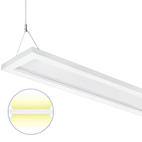 6 ft. Color Selectable Architectural LED Linear Fixture - Up/Down Light - 7500 Total Lumens - White - Linkable - 60 Watt - Kelvin 3000-3500-4000 - 120-277 Volt - PLT PremiumSpec PLT-90534