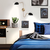 26 in. x 37 in. Wall Sconce Fixture - Black Shade - Brass Finish Thumbnail