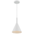 7.8 in. x 12.5 in. Pendant Fixture - White Shade - White Finish Thumbnail