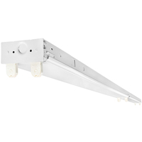 8 ft. LED Ready Strip Fixture - Four Lamp - Operates (4) 4 ft. T8 Double-Ended Power Direct Wire T8 LED Lamps (Sold Separately) - 120-277 Volt - PLT-50432