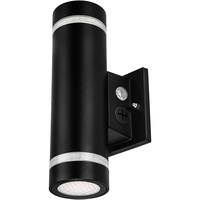 LED UP/DOWN WALLPK W/RING BLK