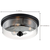 15 in. Flush Mount Ceiling Fixture - Clear Glass - Black Finish Thumbnail
