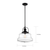 15 in. x 14 in. Pendant Fixture - Clear Glass - Bronze Finish Thumbnail