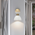 11 in. x 7 in. Wall Sconce Fixture - White Shade - Brass Finish Thumbnail